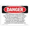 Signmission Safety Sign, OSHA Danger, 12" Height, Aluminum, Fuel Dispensed From This Pump May Contain, Landscape OS-DS-A-1218-L-2534 - alternate 1